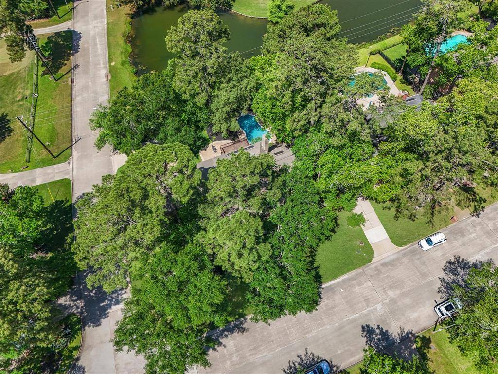 Wooded corner lot.