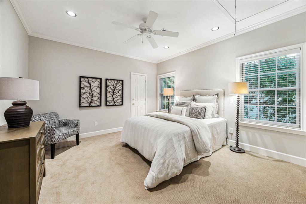 Bedroom off the game room.
