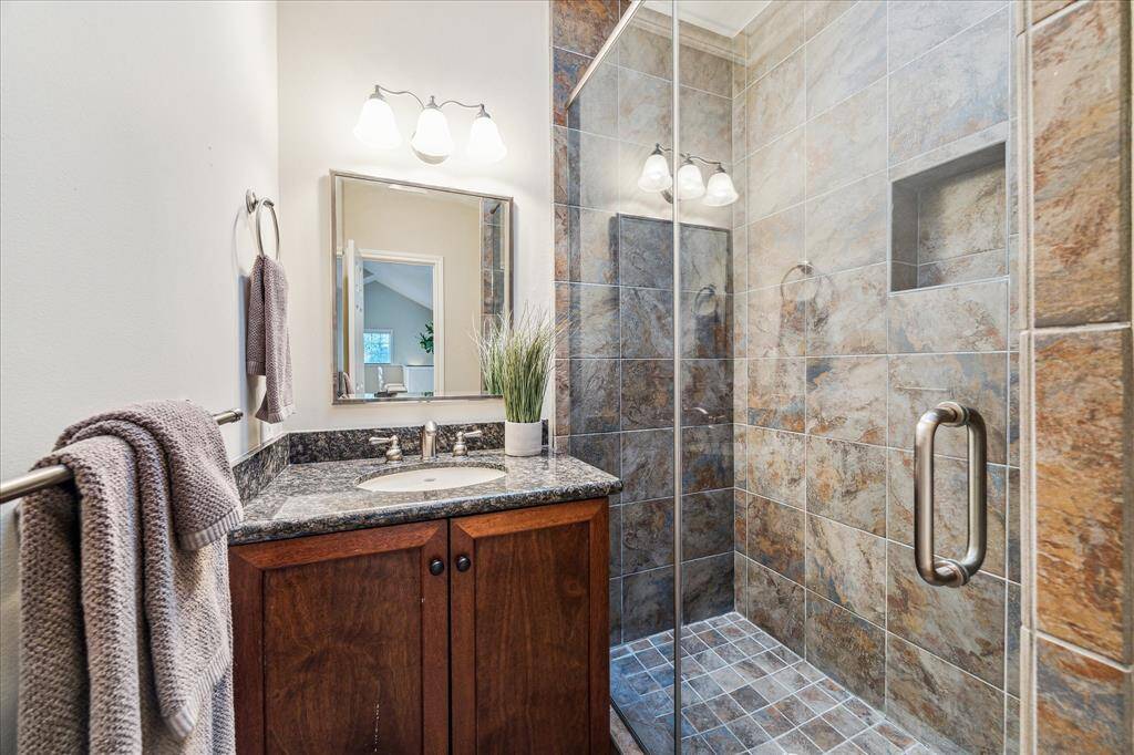 Bathroom by the game room