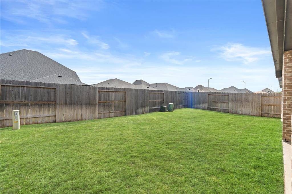 Fully fenced yard.