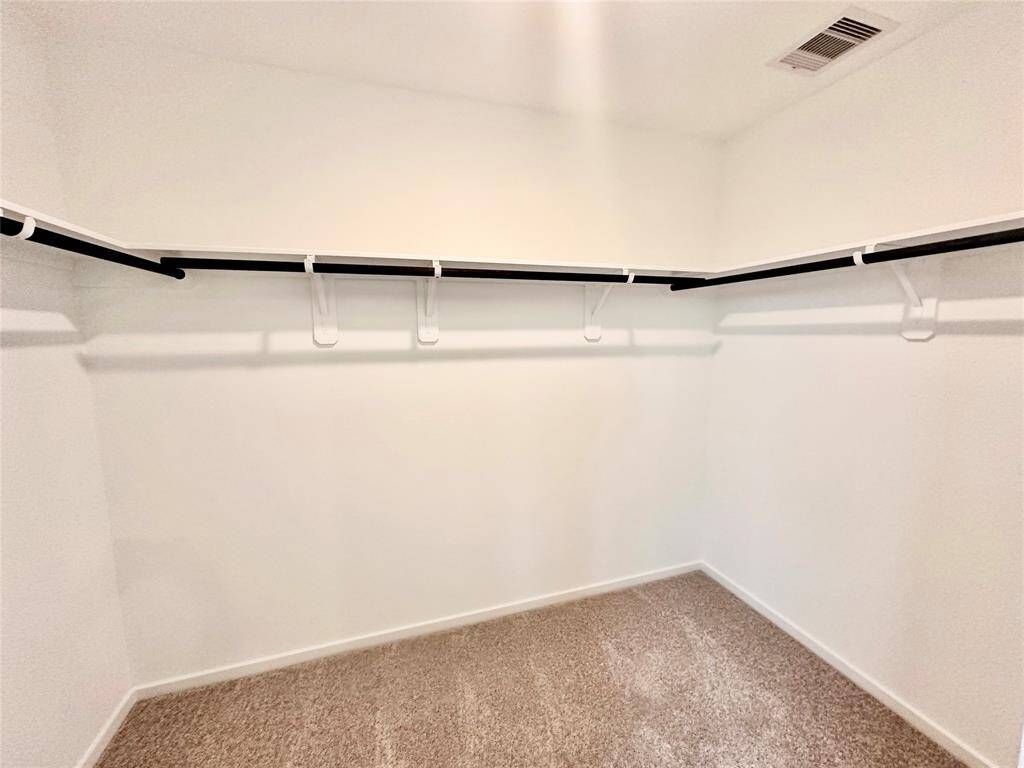 One of the two primary closets