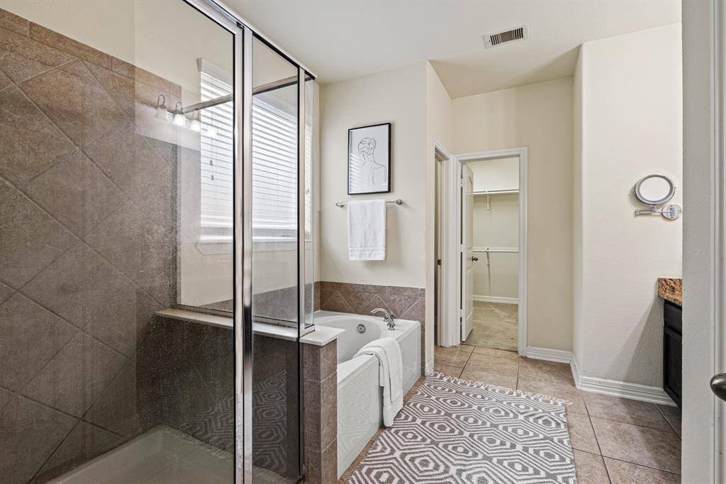 Spacious master closet