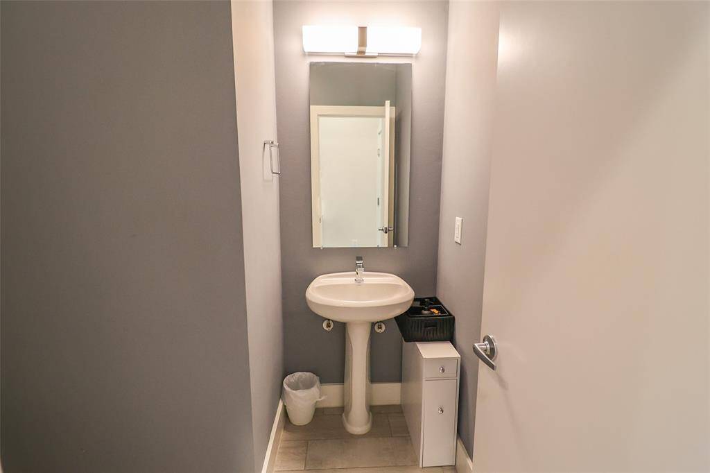 Half bathroom, located on the first floor.