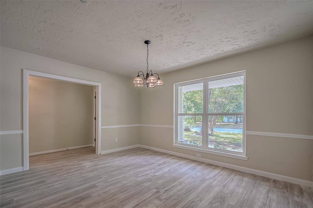 Formal dining room facing the front of the house