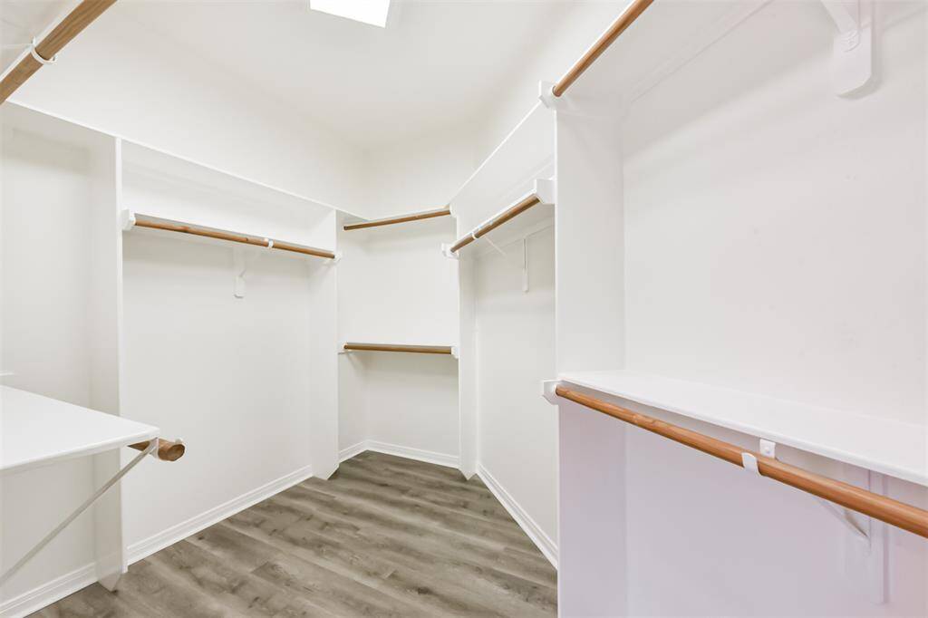 HUGE walk in closet!