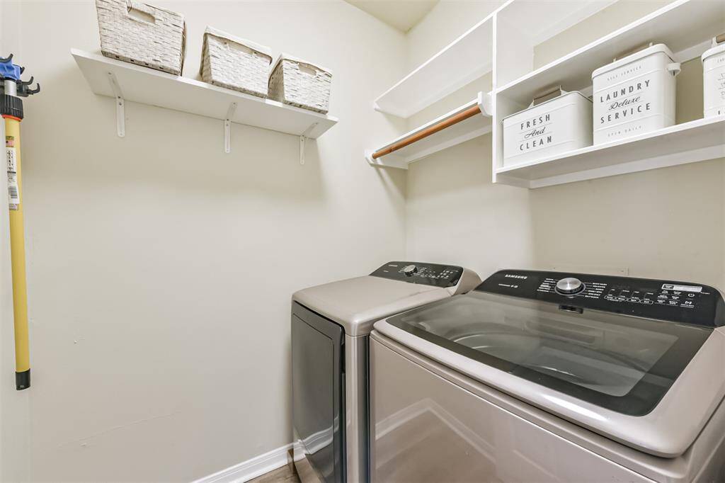 Laundry room.