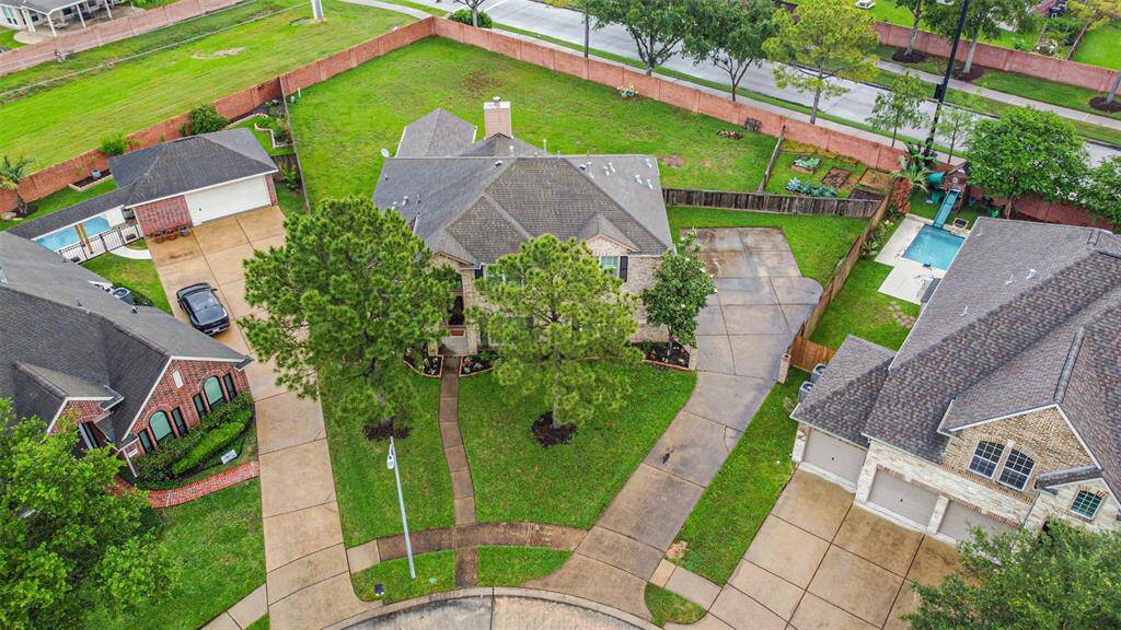 Aerial view of property.