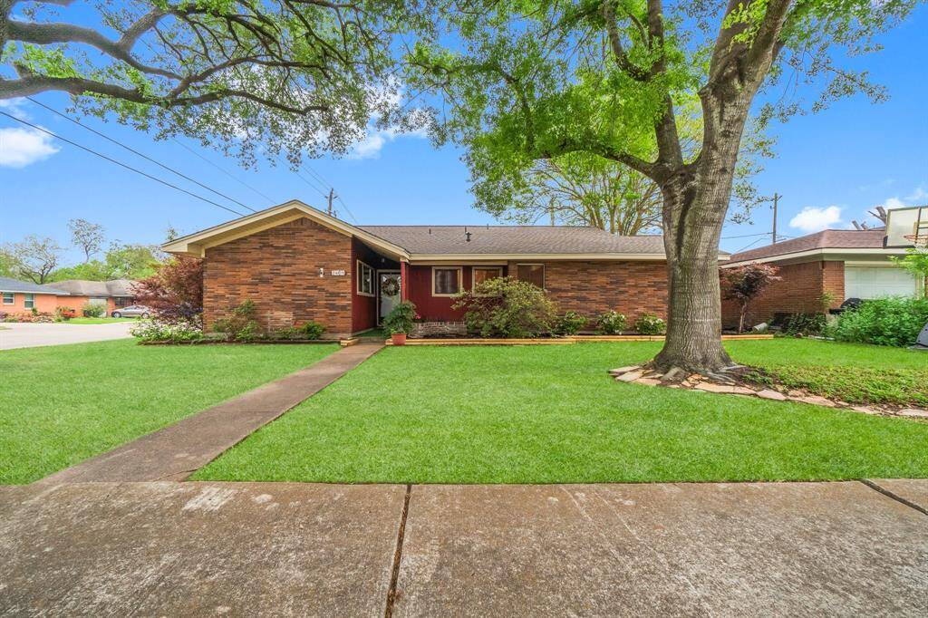 Home is located on a corner lot.
