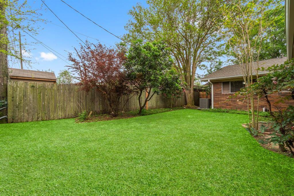View of Backyard - there is plenty of room for kids to play!
