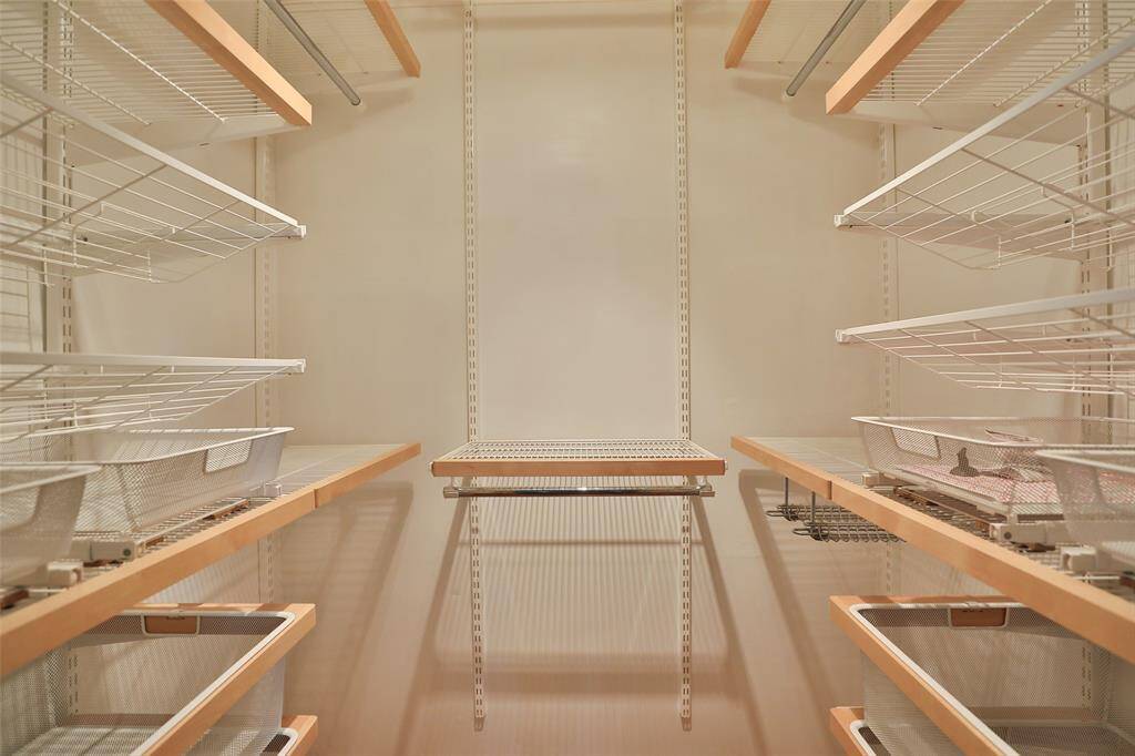 This is the inside of your primary closet.  Lots of storage here!