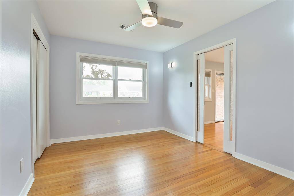 This is the smaller of the 4 bedrooms.  Could be used as an office/computer room or play room.  Located just off the living area.