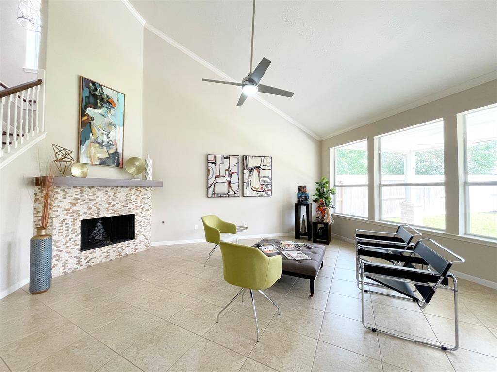 Gorgeous view of the spacious living area.