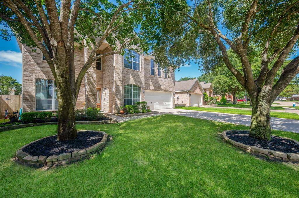View of the front elevation of this beautiful house.