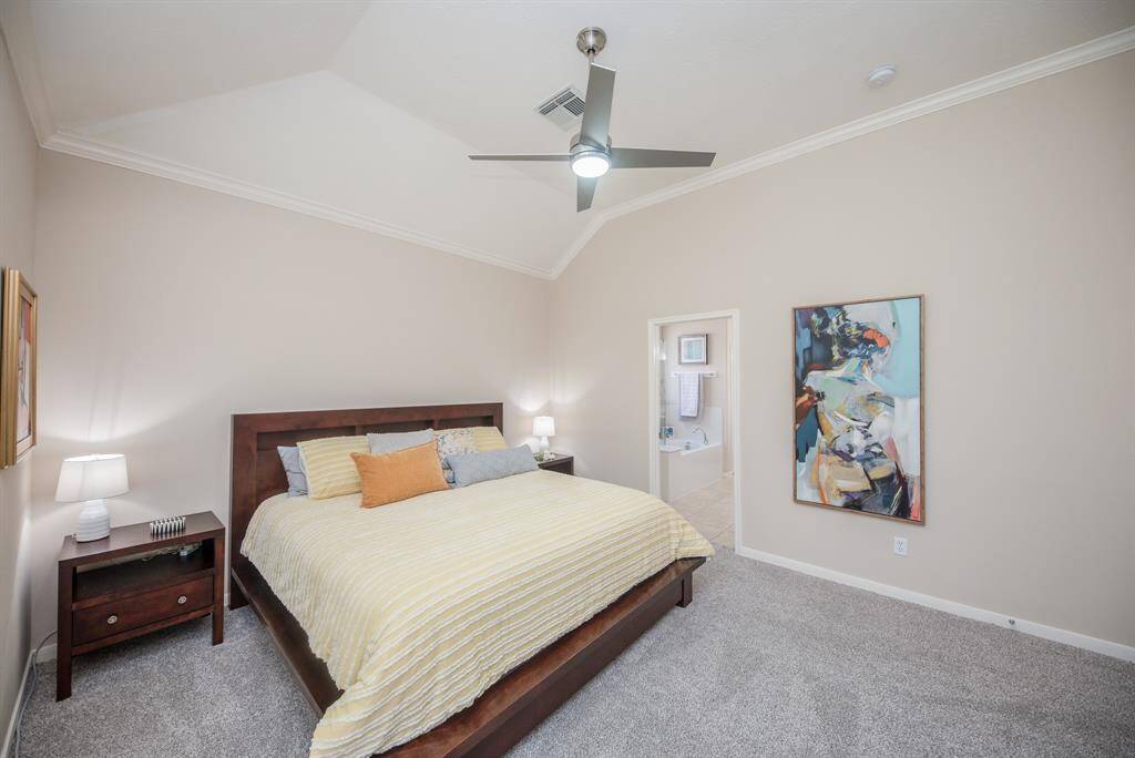 View of the primary bedroom.