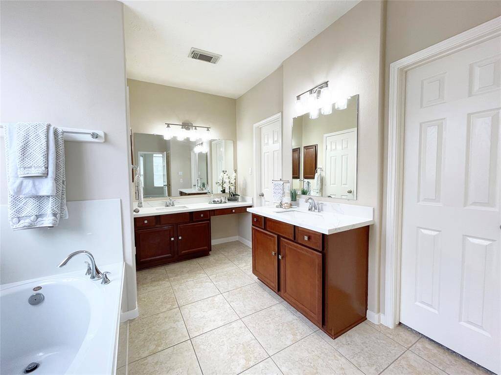 View of the primary bathroom.