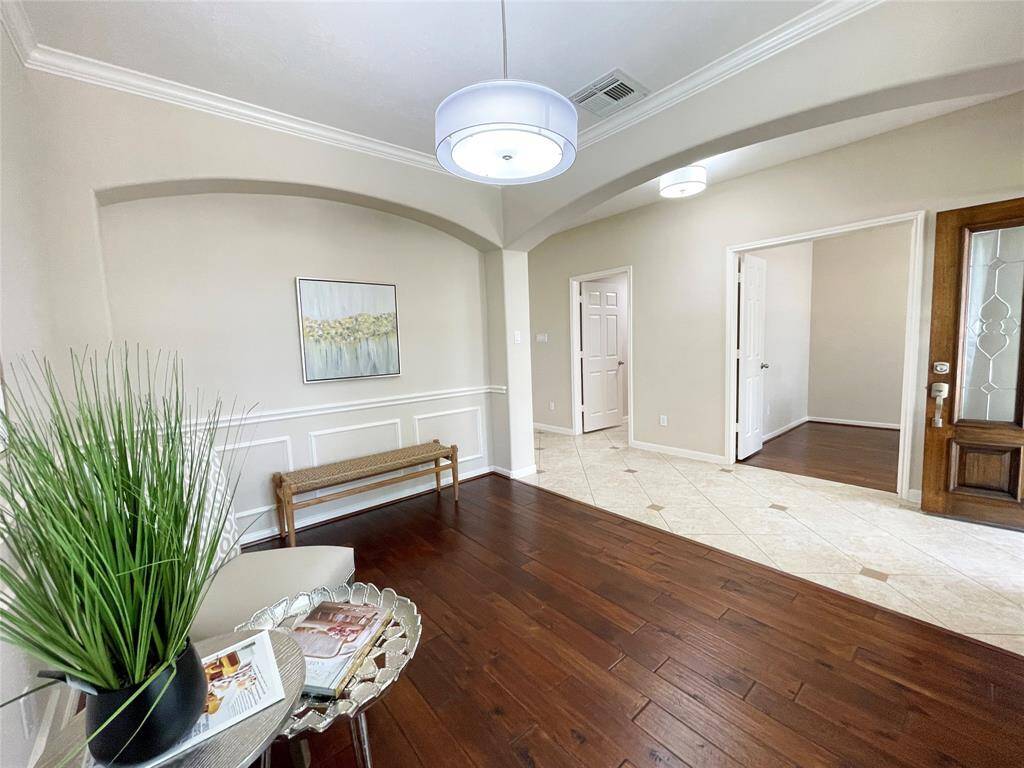 View of the formal dining room area.