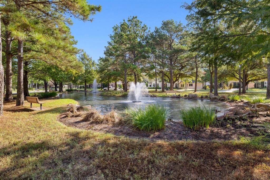 Enjoy the tranquil pond and view from the front door