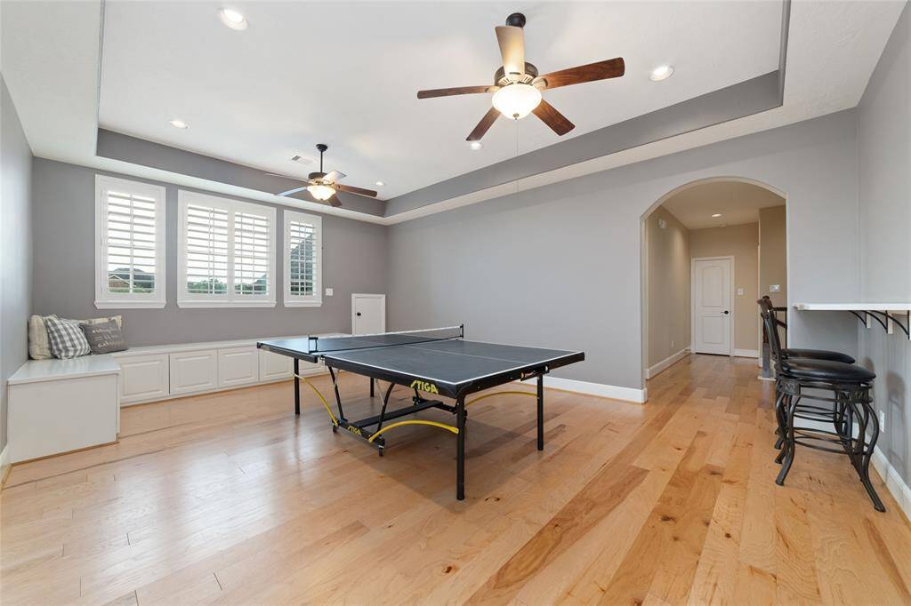It's show time at your home theater!  Don't forget the popcorn!  Huge Storage closet behind the door measurements 16.5X7 perfect for seasonal décor!