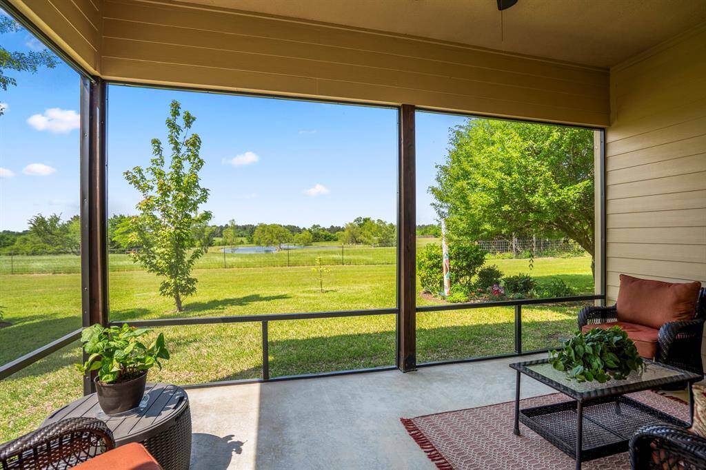 Guest home rear screened porch