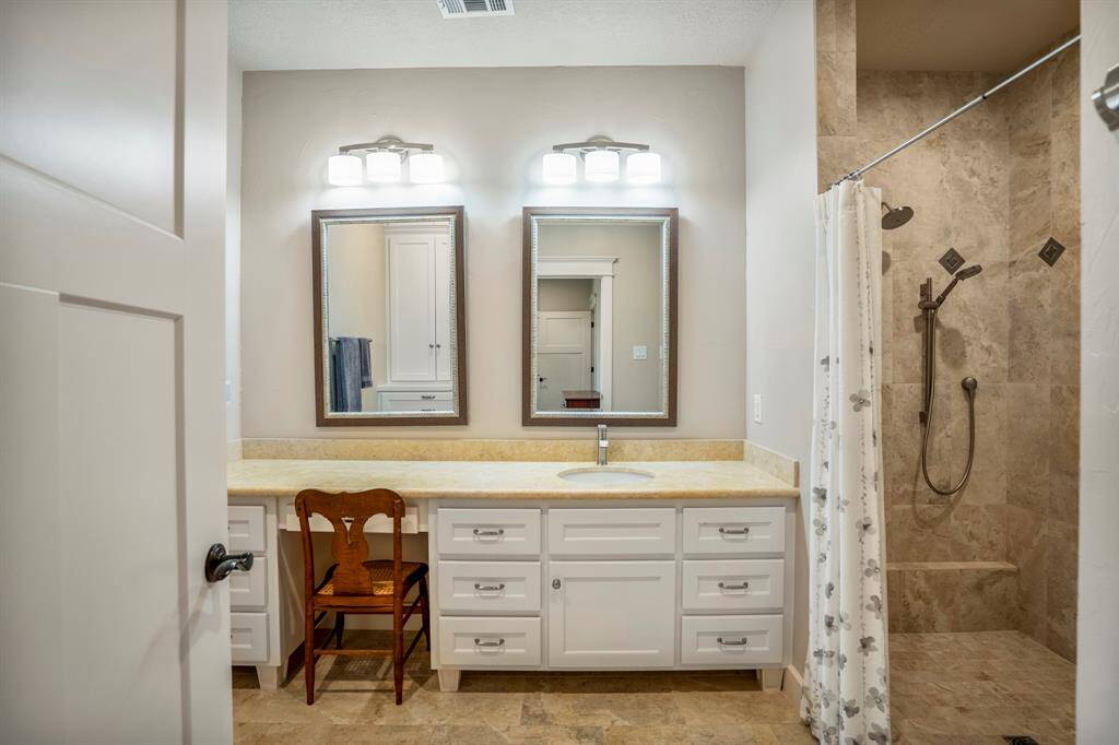 Guest home primary bath with walk in shower