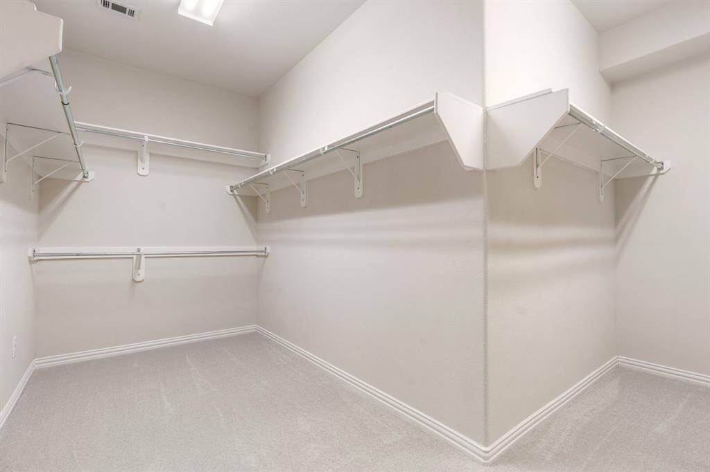 Another view of the primary closet.