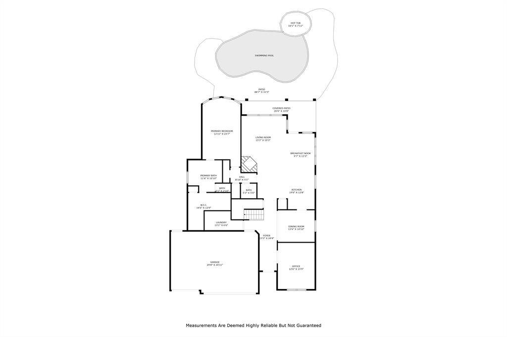 Floor plan of first floor.