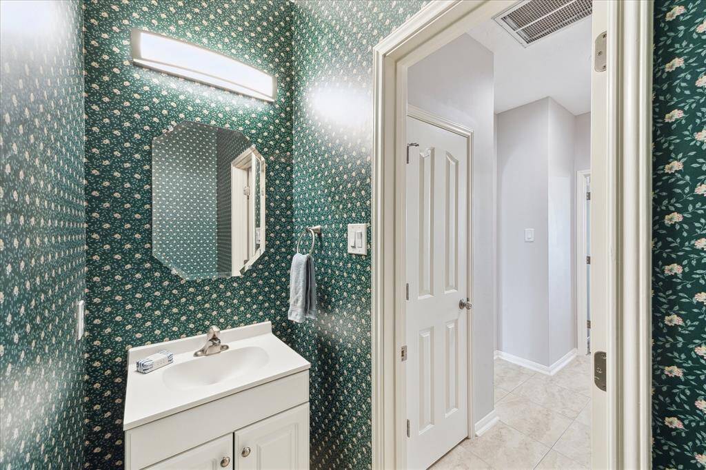 There is even a first floor powder room for your guests.