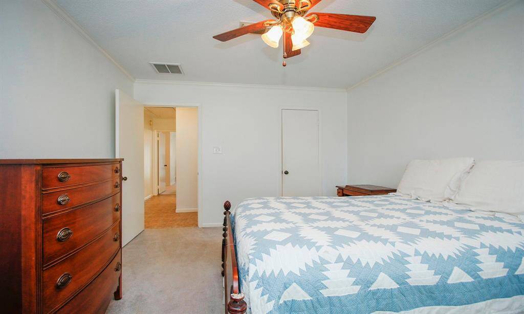 Another view of the bedroom.  Door on the right opens to a nice size walk in closet