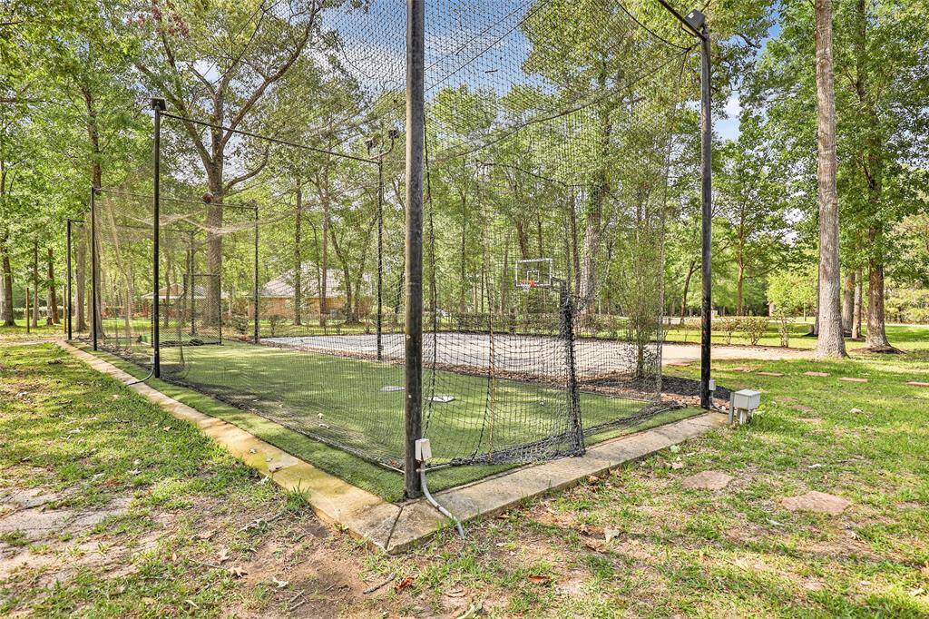Personal Batting Cage with Lights and Turf