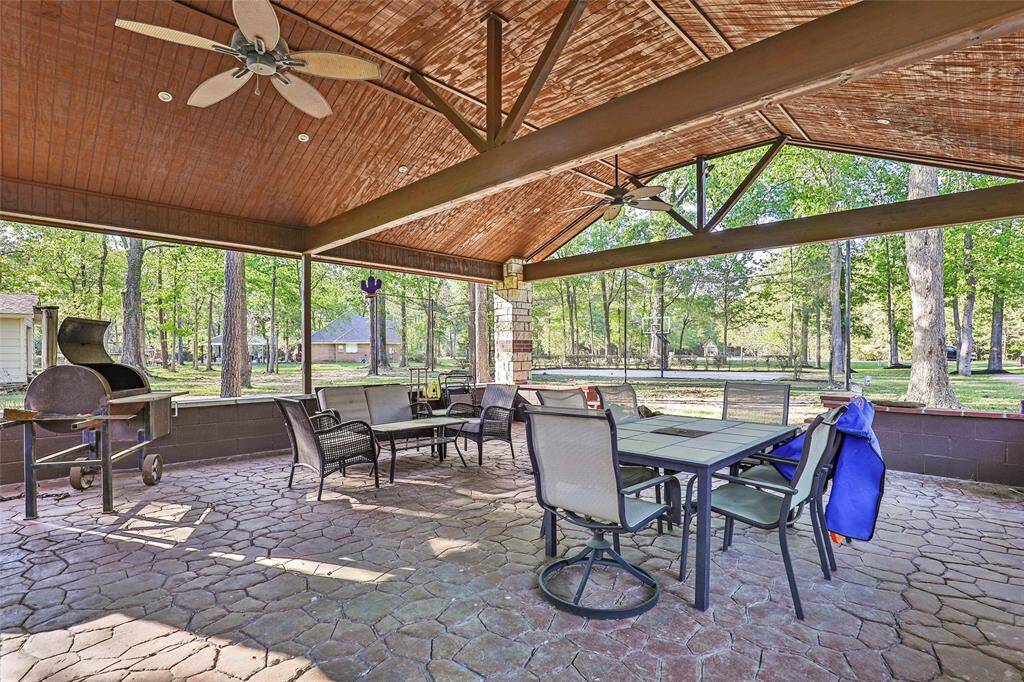 Outdoor Patio Complete with Wood Burning Fire Place