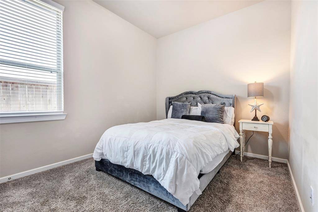 This secondary bedroom features carpeted floors and offers plenty of flexibility for the new owner to personalize the space to their taste and needs.