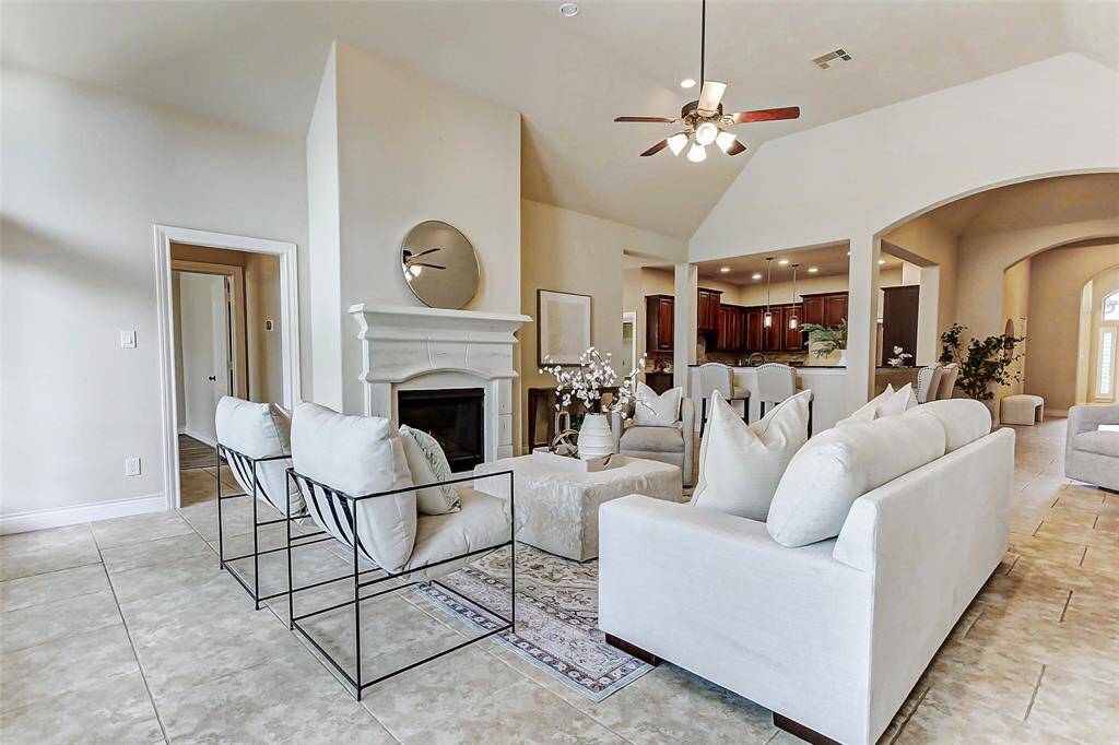 This living area is huge! You can fit all your furniture plus anything else you desire in this space. You definitely need to see it in person to understand the size.