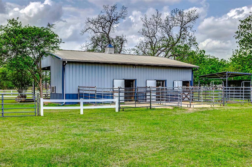 Another look at the paddock turnouts on the horse barn.