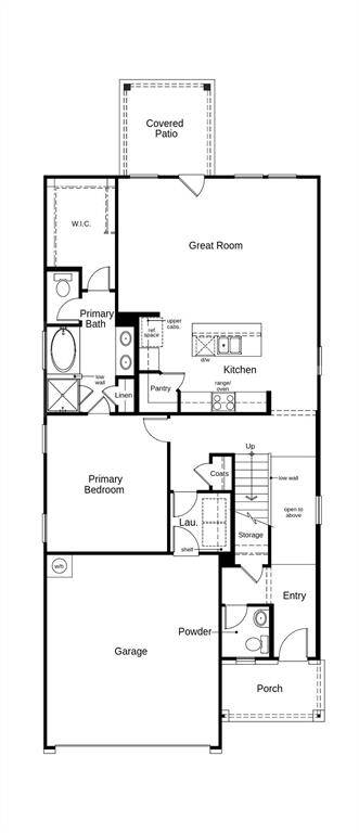 This floor plan features 5 bedrooms, 3 full baths, 1 half bath, and over 2,400 square feet of living space.