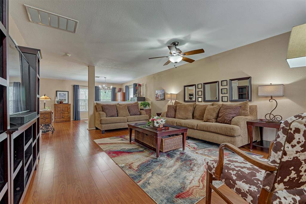 Open and expansive living space allows for multiple living spaces.