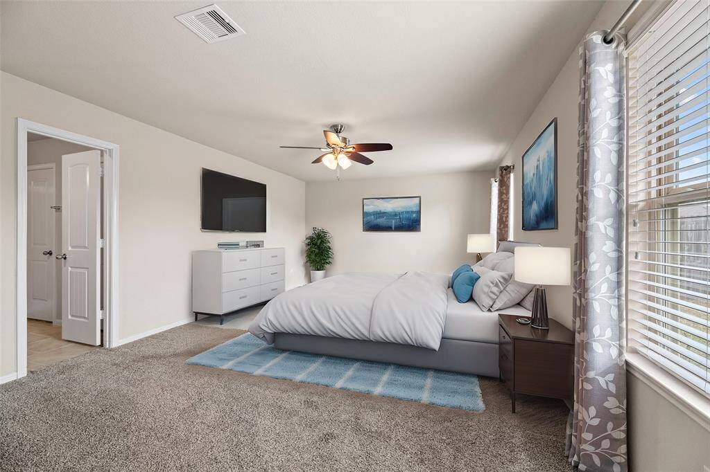 Now into your primary suite. This is a large space to create your own private retreat.