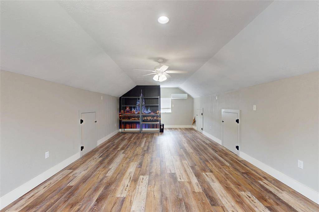 Finished area over garage