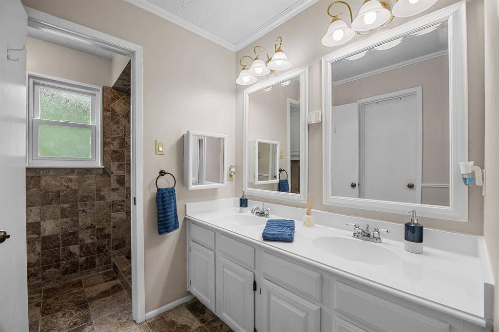 Primary Bath with shower and double vanity