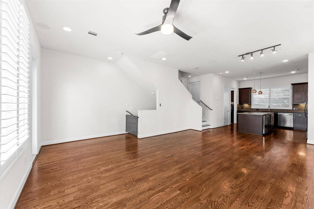 2nd floor living/kitchen area
