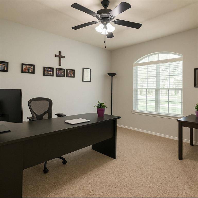 Office space can be used as an extra bedroom or gameroom