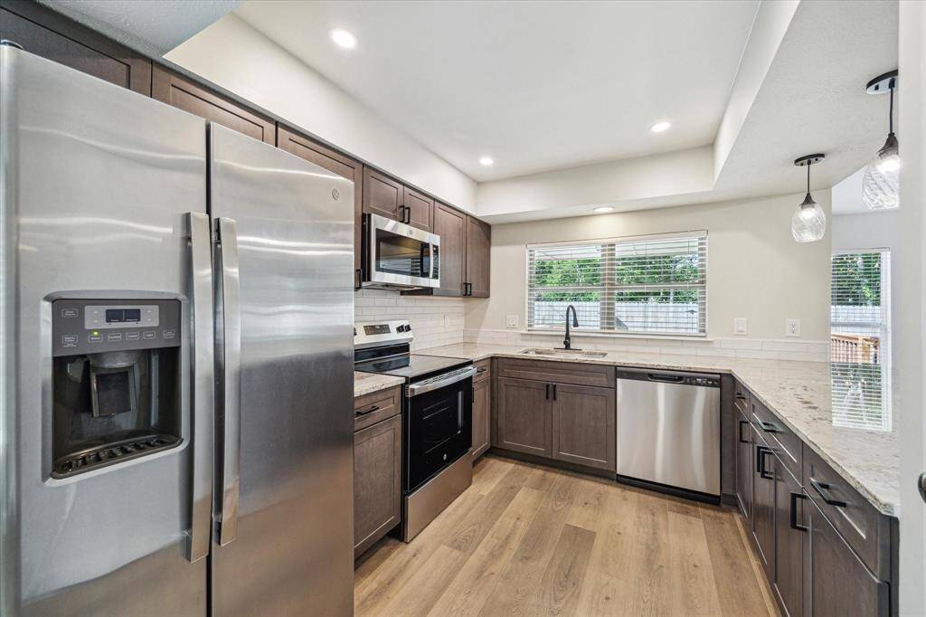 Brand new kitchen with stainless appliances
