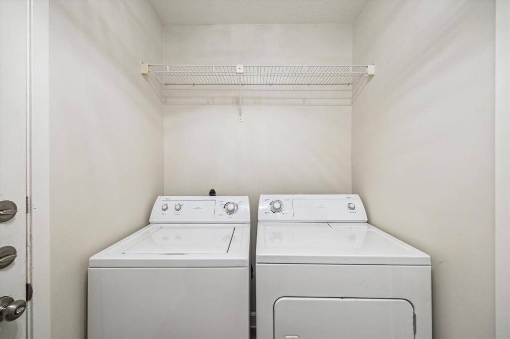Washer and dryer are included