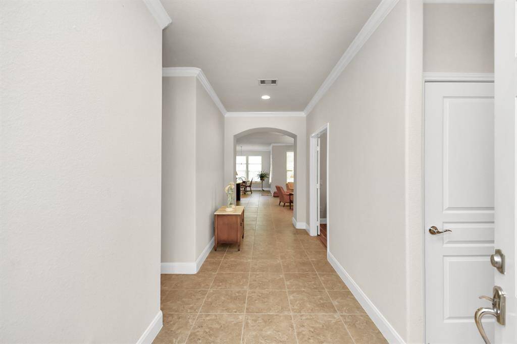 Enter to hard surface flooring throughout the main living spaces.