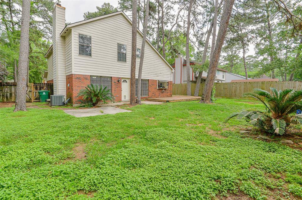 Lots of room in the backyard for entertaining.