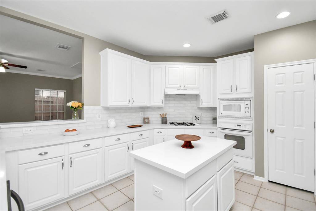 kitchen with center island