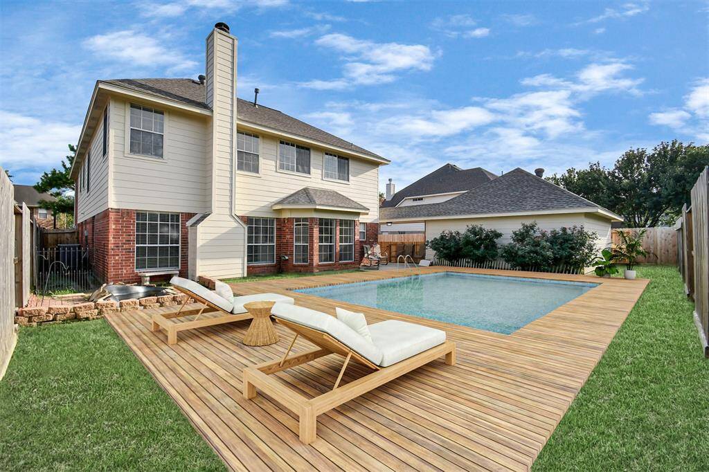 virtually staged to show pool potential