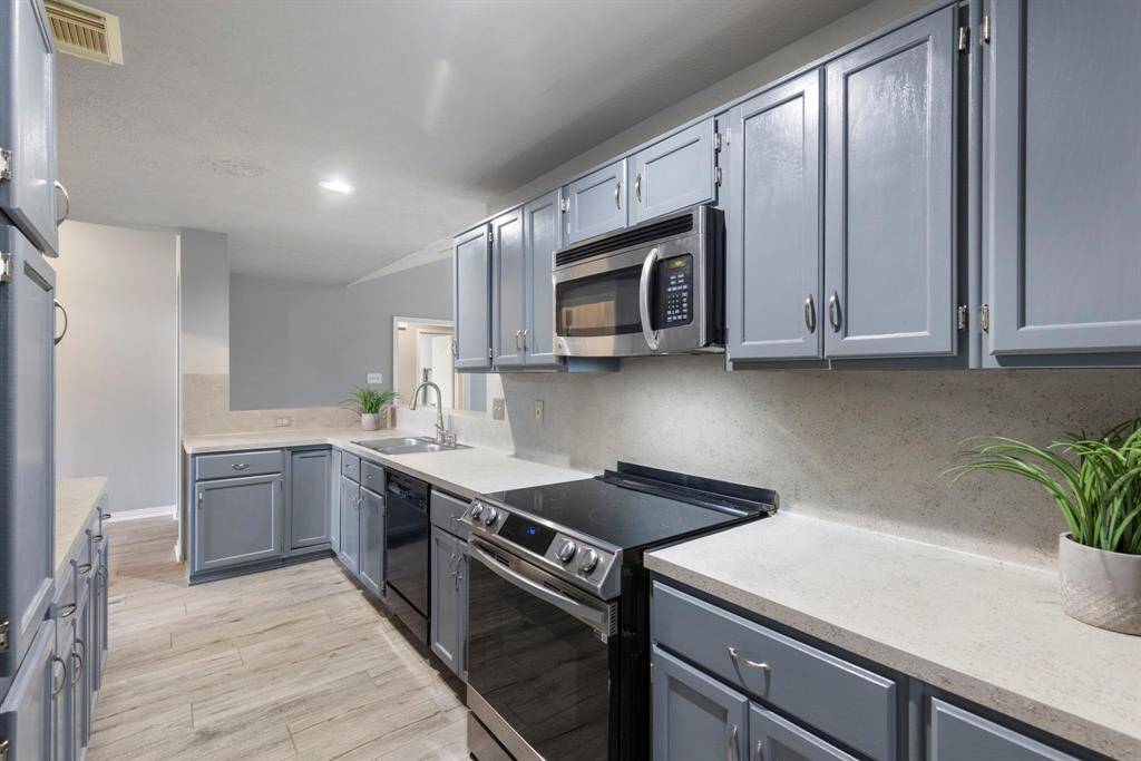 Abundant counter space in the kitchen, perfect for meal prep and entertaining guest with ease.