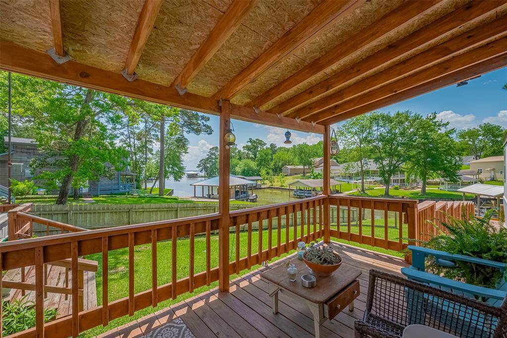 covered porch off house