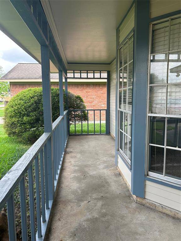 Covered front porch