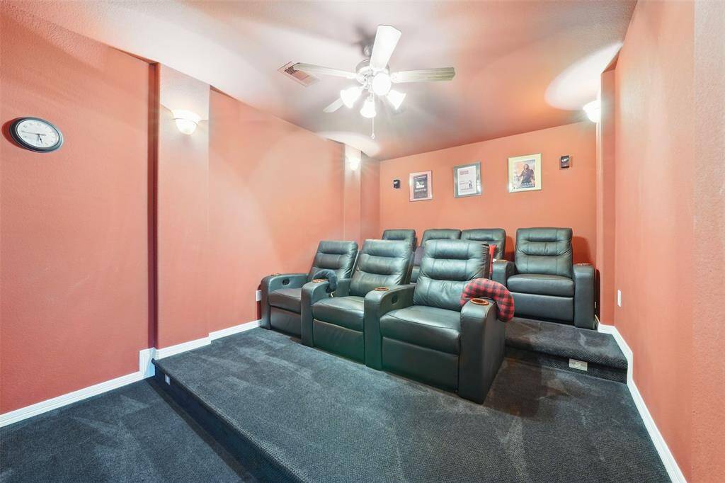 Media room with Cinema seating